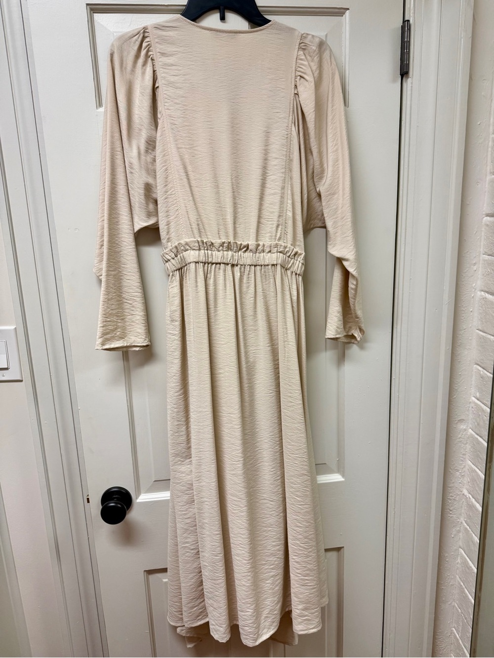 Madewell Tie-Front Paperbag Midi Dress Size L Never Worn - Picture 11 of 15